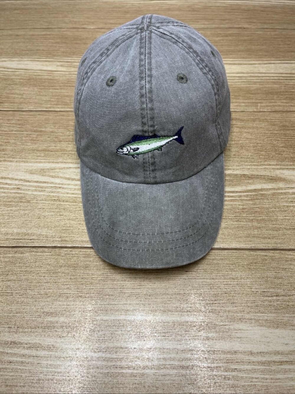 Adams Baseball Cap Adjustable Hat Fish Embroidered Strap Back Fishing Camping